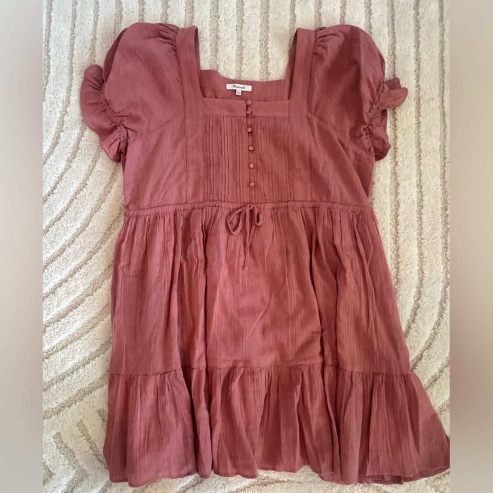 Madewell Pink Smocked Dress